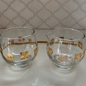 Vintage 1960s Libbey Glass Sugar & Creamer